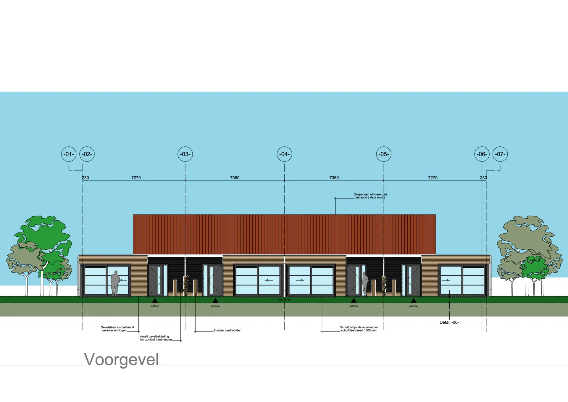 1 broedershoek Voorgevel Bungalows Broedershoek 19 10 24 002 kopie