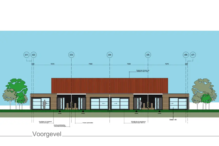1 broedershoek Voorgevel Bungalows Broedershoek 19 10 24 002 kopie
