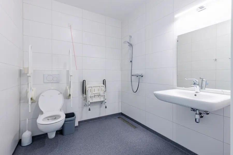 Badkamer aangepast